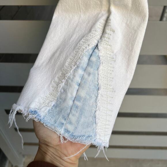 MOUSSY Vintage Mv Burnside White Denim Slim Jeans Size 30 - Picture 5 of 12